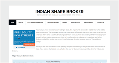 Desktop Screenshot of indiansharebroker.com